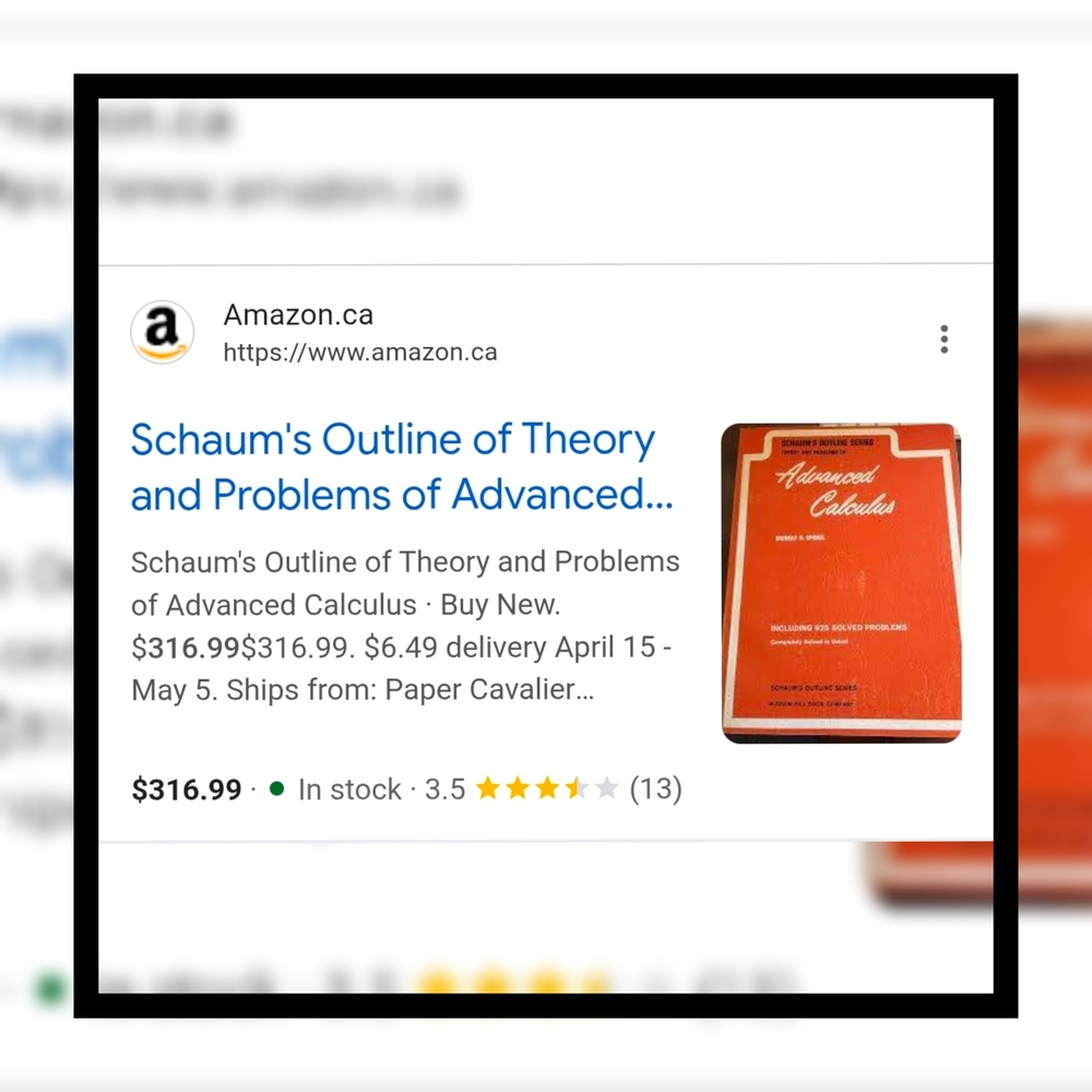 Advanced Calculus Textbook - Blue - Picture 4 of 9